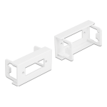 DeLOCK 81374 Easy 45 Module Plate Rectangular cut-out for optical fiber SC Duplex coupling, 45 x 22.5 mm 10 pieces white Fiche technique