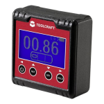 TOOLCRAFT TO-6547356 Digital goniometer Calibrated to Manuel du propri&eacute;taire
