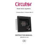 Circutor cMAX-new Power Factor regulator Fiche technique