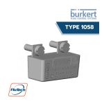 Burkert 1058 Fuse Manuel utilisateur