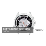 CITIZEN WATCH G900 Manuel utilisateur