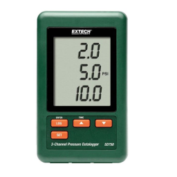 Extech Instruments SD750 3-Channel Pressure Datalogger Manuel utilisateur | Fixfr