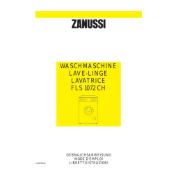 Zanussi FLS 1072 CH Mode d'emploi | AI Chat & PDF | Fixfr