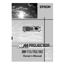 Epson EMP-503 Manuel utilisateur | Fixfr