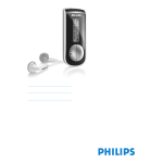 Philips SA4101/02 Baladeur audio &agrave; m&eacute;moire flash Manuel utilisateur