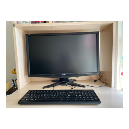 Acer G245HL Monitor Manuel utilisateur | Fixfr