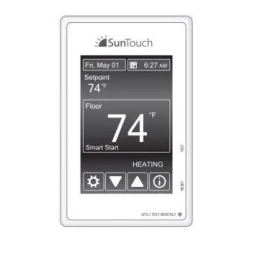 SunTouch 500850-SB SunStat Command Floor Heating Thermostat spécification | Fixfr