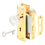 Prime-Line E 2311 Victorian Keyed Mortise Entry Lock Set Guide d'installation