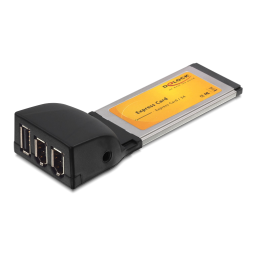 DeLOCK 61389 Express Card > 1 x USB 2.0 / 2 x FireWire A Fiche technique | Fixfr