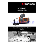 Nexus 21 Refrigerator CAPTEUR DE PROFONDEUR Manuel utilisateur