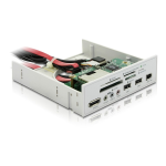 DeLOCK 91631 5.25 Multipanel - 61 in 1 Card Reader / FireWire / USB 2.0 / eSATA / Audio Manuel utilisateur