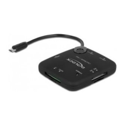 DeLOCK 65529 Micro USB OTG Card Reader + 3 port USB Hub Fiche technique | Fixfr