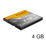 DeLOCK 54473 Compact Flash Card 4 GB Fiche technique