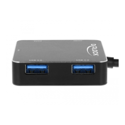 DeLOCK 64062 3 Port USB Hub and HDMI output Fiche technique | Fixfr