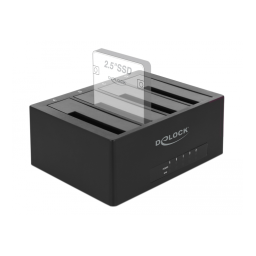 DeLOCK 63930 USB Type-C™ Docking Station for 4 x SATA HDD / SSD Fiche technique | Fixfr