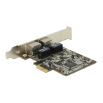 DeLOCK 89346 PCI Express x1 Card 2 x RJ45 Gigabit LAN RTL8111 Fiche technique