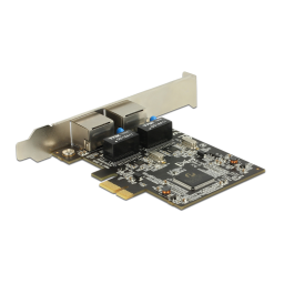 DeLOCK 89346 PCI Express x1 Card 2 x RJ45 Gigabit LAN RTL8111 Fiche technique | Fixfr