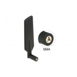 DeLOCK 12428 LTE Antenna SMA plug 7 dBi fixed omnidirectional Fiche technique | Fixfr