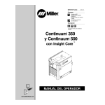 Miller CONTINUUM 500 W/INSIGHT CORE CE Manuel utilisateur