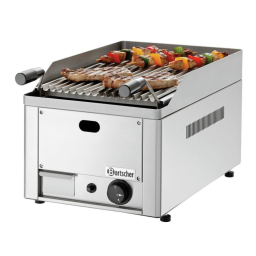 Bartscher 2006301 Lava rock grill, gas 40, W330, TU Mode d'emploi | Fixfr