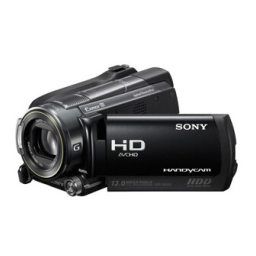 Sony HDR-XR520VE Manuel utilisateur | Fixfr