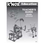 Knex 78630 Education Intro to Gears Teachers Guide Manuel du propri&eacute;taire