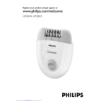 Philips HP2844/00 Satinelle &Eacute;pilateur Manuel utilisateur
