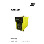 ESAB EPP-360 Manuel utilisateur