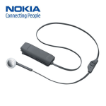 Nokia BLUETOOTH HEADSET BH-218 Manuel utilisateur