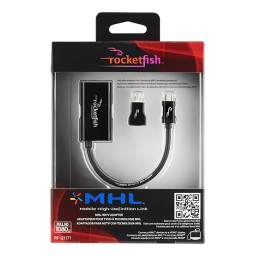 RocketFish RF-G1171 MHL Phone to HDTV Adapter Guide d'installation rapide | Fixfr