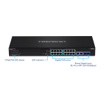 Trendnet RB-TPE-3018L 18-Port Gigabit NVR PoE+ Switch Fiche technique