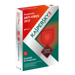 Kaspersky Anti-Virus 2013 Manuel utilisateur | Fixfr