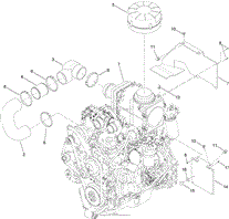 Exhaust Kit, RT1200 Traction Unit