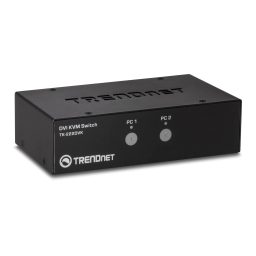 Trendnet TK-222DVK 2-Port DVI KVM Switch Kit Fiche technique | Fixfr