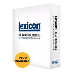 Lexicon LXP NATIVE Manuel utilisateur | Fixfr