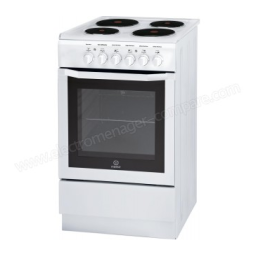 Indesit I5E6AE(W) FR Cooker Manuel utilisateur | Fixfr