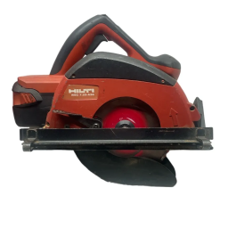 Hilti WSC 7.25-A36 Manuel utilisateur | Fixfr