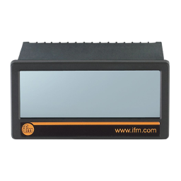 IFM DX2031 Multifunction display for monitoring revolution, speed and time Mode d'emploi | Fixfr