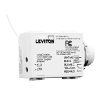Leviton WSD20-9D0 Dimming Area Controllers 902 MHz Manuel utilisateur