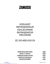 Zanussi ZC 255 AGO Manuel utilisateur | Fixfr