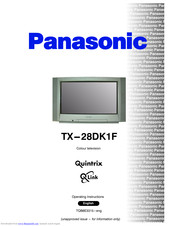 Panasonic TX-28DK1F : Manuel d'Utilisation + Chat IA | Fixfr