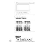 Whirlpool AGB 356/WP Guide d'installation