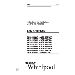 Whirlpool AGB 356/WP Guide d'installation | Fixfr