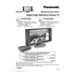 Panasonic TH42XVS30U Operating instrustions