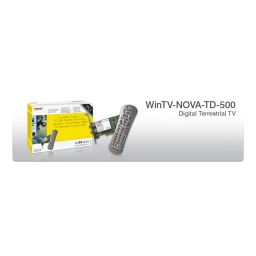 HAUPPAGE NOVA-TD-500/T-PCI Manuel utilisateur | Fixfr