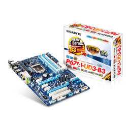 Gigabyte GA-P67A-UD3-B3 Manuel utilisateur | Fixfr