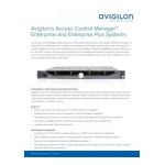 Avigilon ACM Enterprise and Enterprise Plus Systems Fiche technique