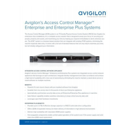 Avigilon ACM Enterprise and Enterprise Plus Systems Fiche technique | Fixfr