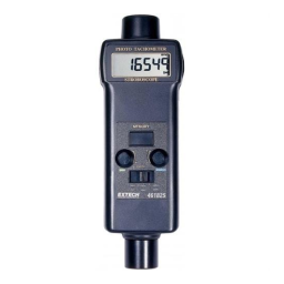 Extech Instruments 461825 Combination Photo Tachometer/Stroboscope Manuel utilisateur | Fixfr