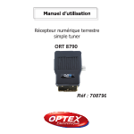 Optex ORT 8790 Manuel utilisateur
